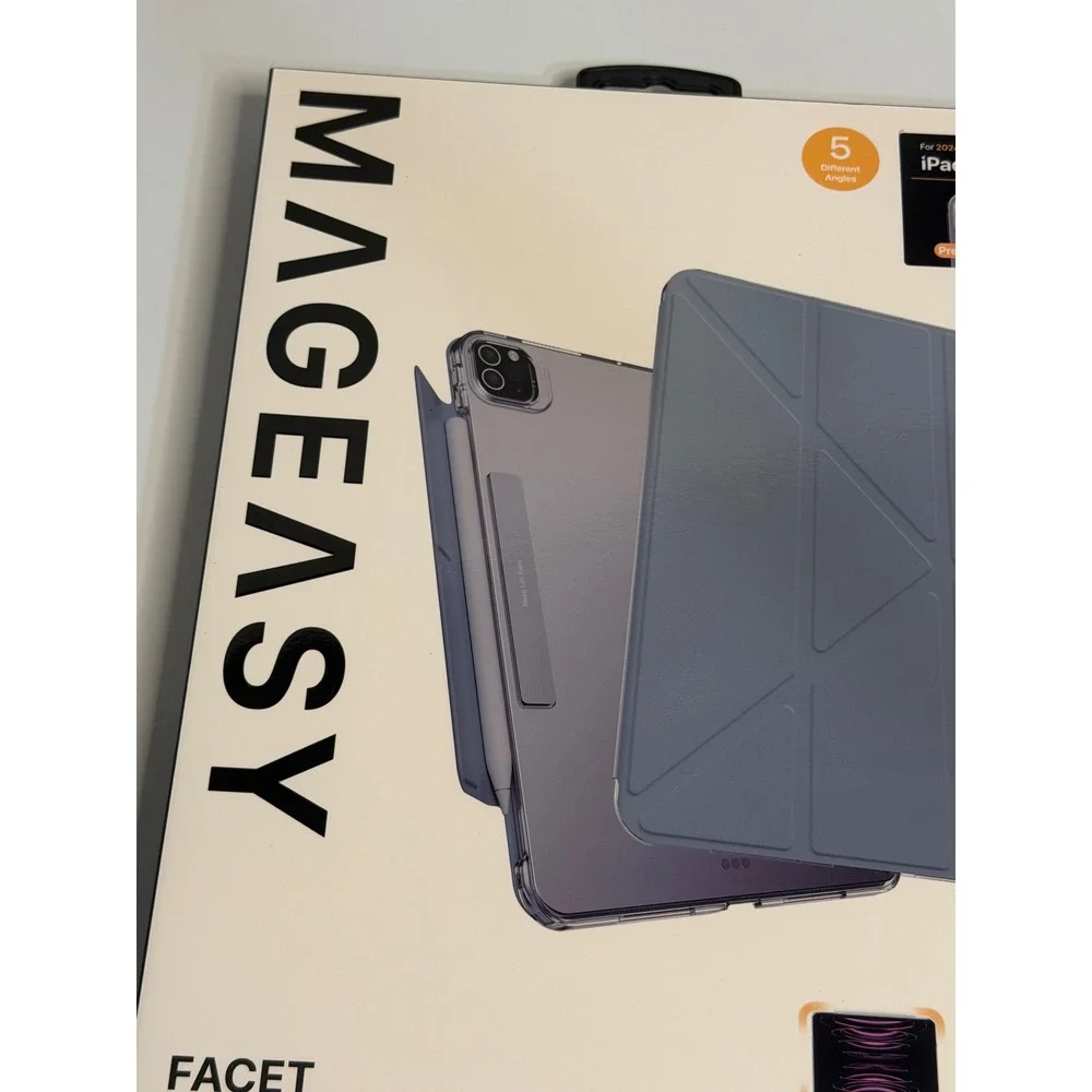 MAGEASY Facet iPad Air‎ 11 2024 Case Blue Folding Folio Protective MPDA09204XB24